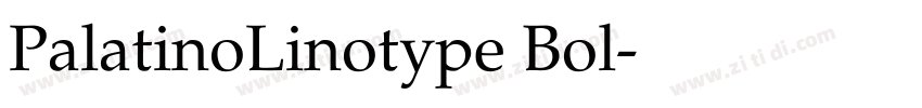 PalatinoLinotype Bol字体转换